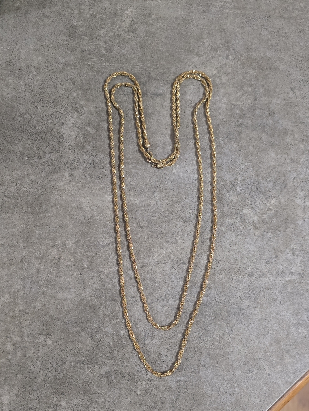 Gold Rope Chain Necklace - Women's Jewelry 30" Long